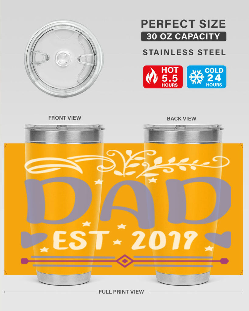 dad est 100#- fathers day- Tumbler
