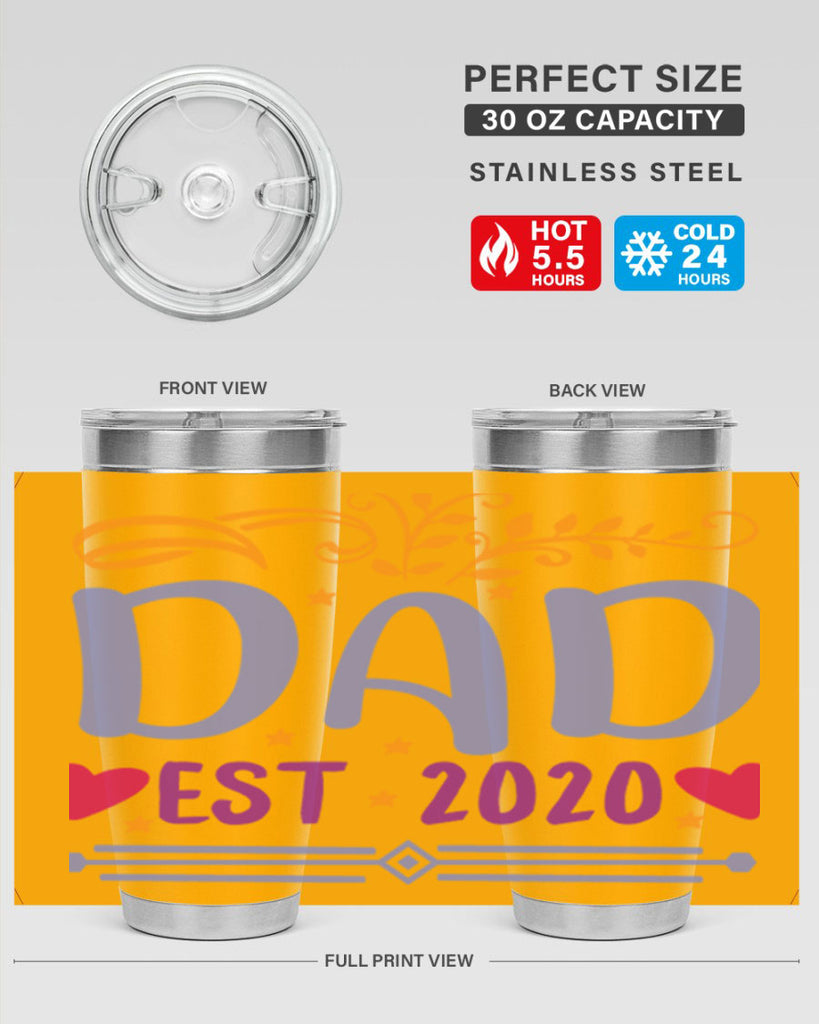 dad est 98#- fathers day- Tumbler