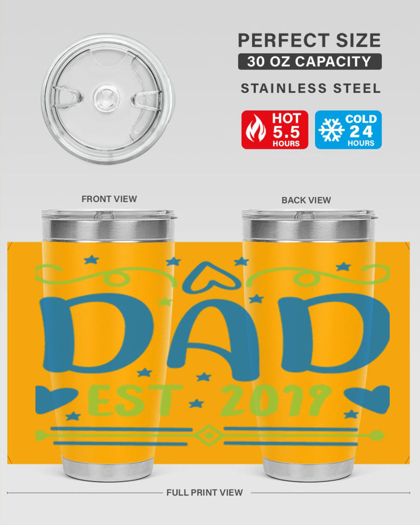 dad est 99#- fathers day- Tumbler