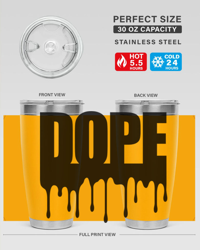 dope drip 166#- black words phrases- Cotton Tank