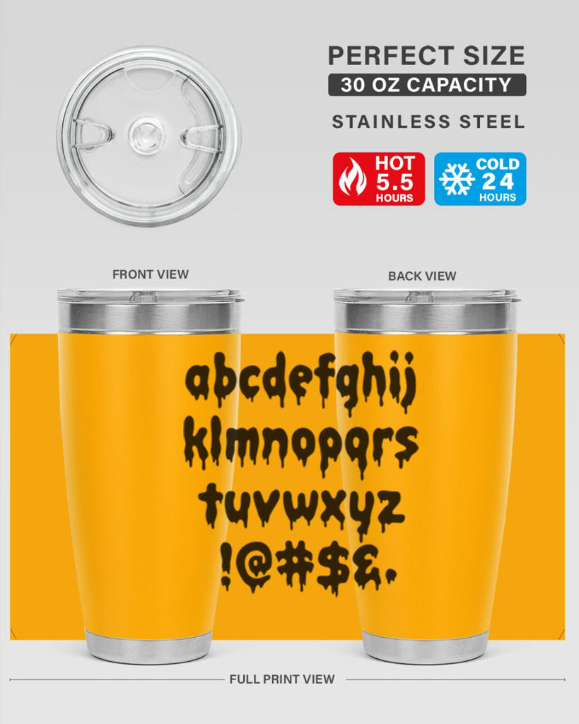 dripping lowercase 162#- black words phrases- Cotton Tank