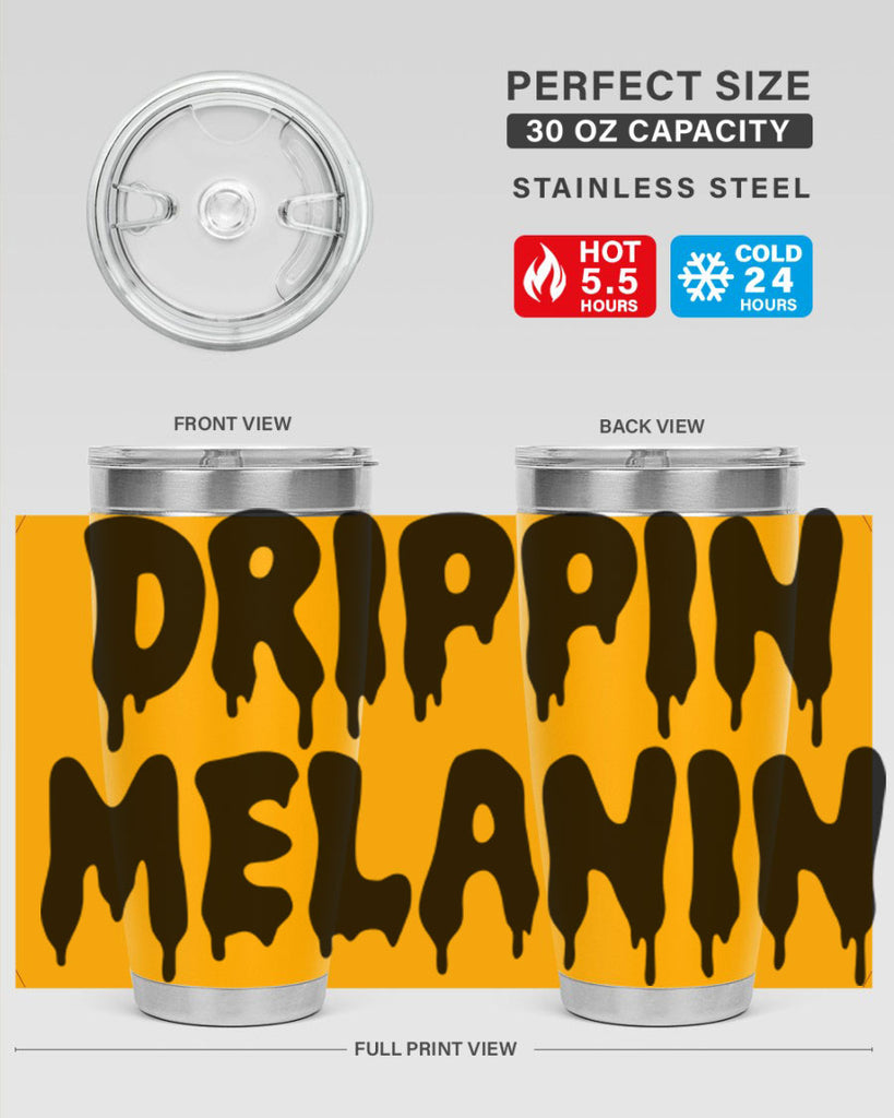 drippinmelanin  160#- black words phrases- Cotton Tank