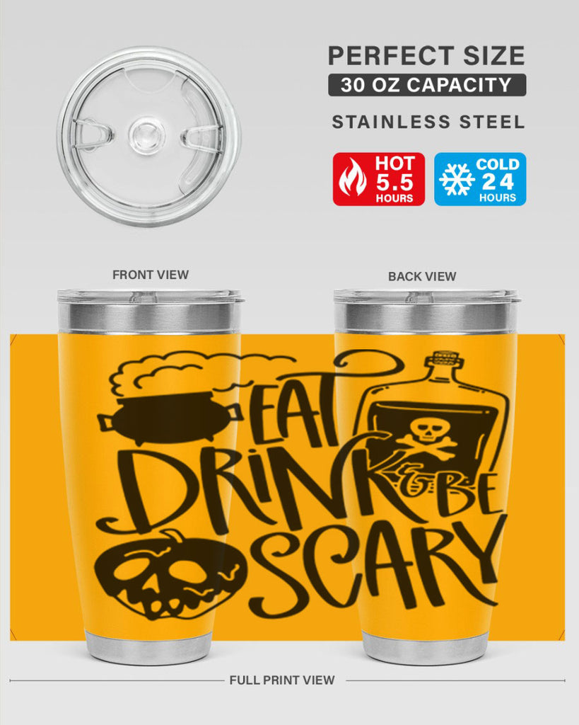 eat drink be scary 78#- halloween- Tumbler