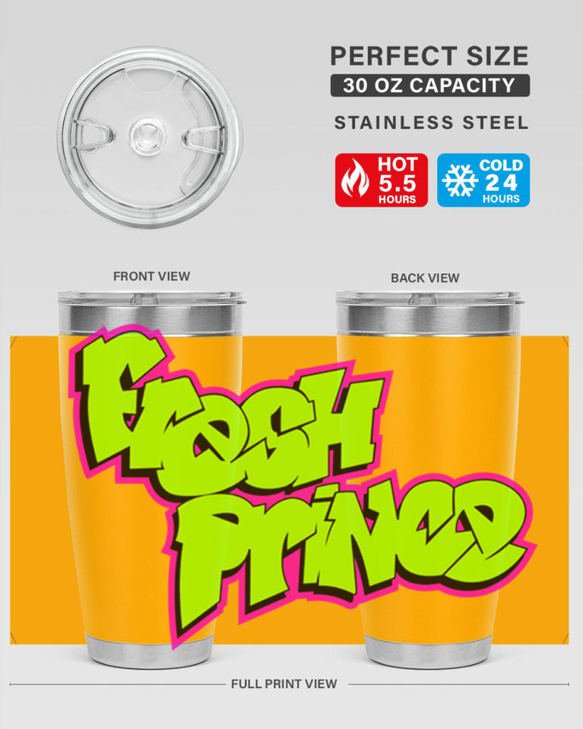 fresh prince 146#- black words phrases- Cotton Tank