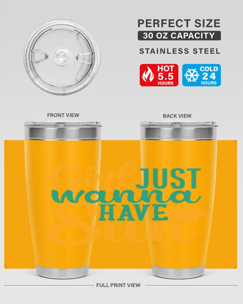 girls just wanna have sun Style 101#- summer- Tumbler
