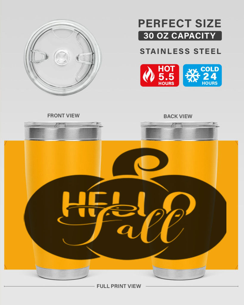 hello fall 275#- fall- Tumbler