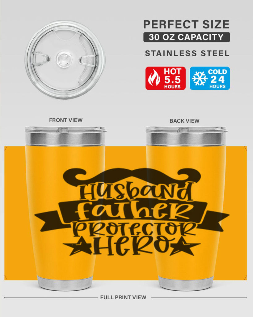 husband father protector hero 46#- fathers day- Tumbler