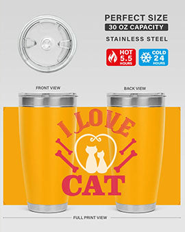 i love cat Style 56#- cat- Tumbler