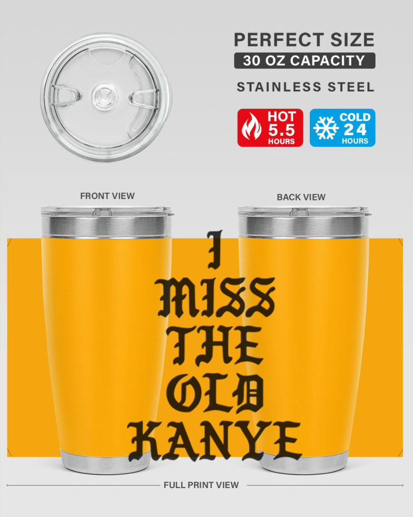 i miss the old kanye pablo 114#- black words phrases- Cotton Tank