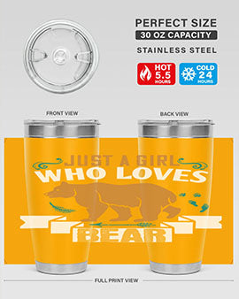 just a girl who loves bear 19#- Bears- Tumbler