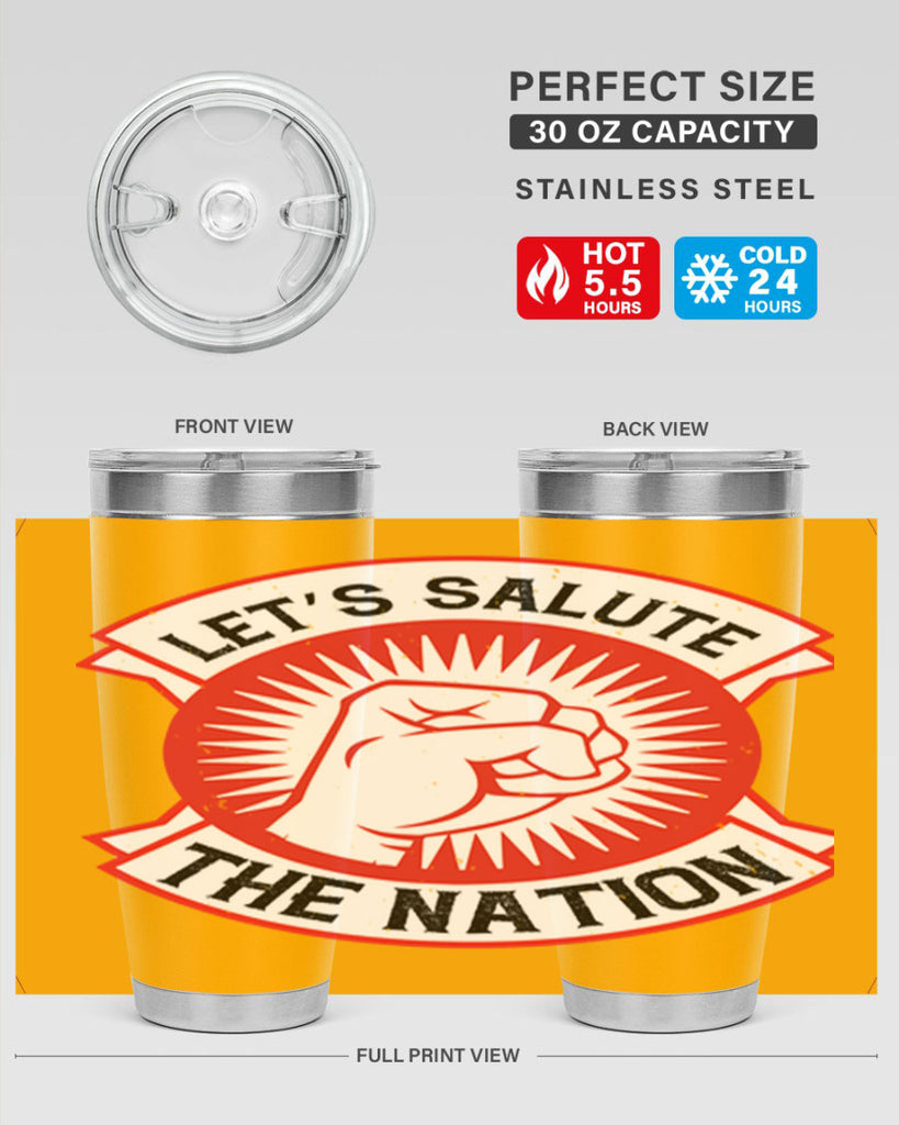lets selut the nation Style 126#- Fourt Of July- Tumbler