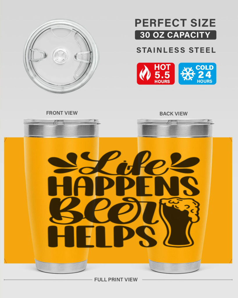 life happens beer helps 28#- beer- Tumbler