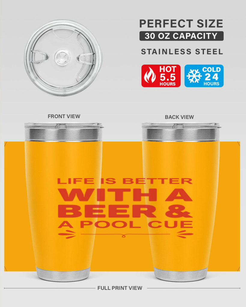 life is better 64#- beer- Tumbler