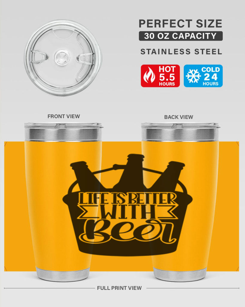 life is better with beer 27#- beer- Tumbler