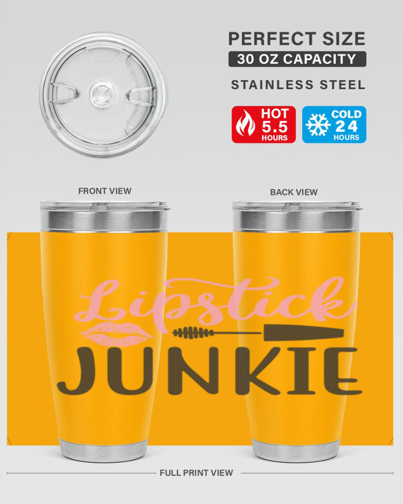 lipstick junkie Style 154#- make up- Tumbler