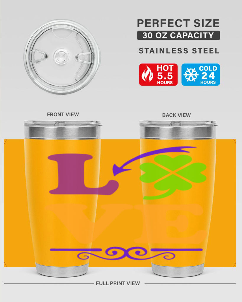 love 18#- mardi gras- Tumbler