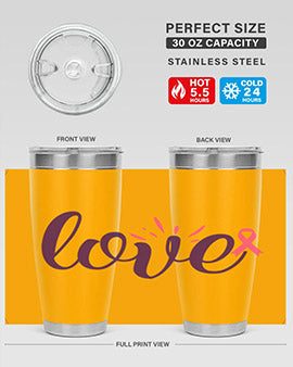 love Style 7#- breast cancer- Tumbler