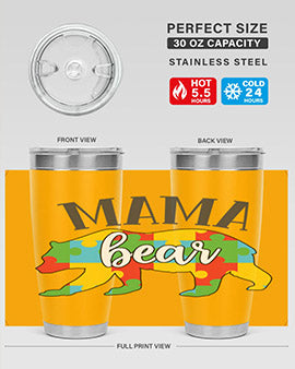 mama bear Style 32#- autism- Tumbler
