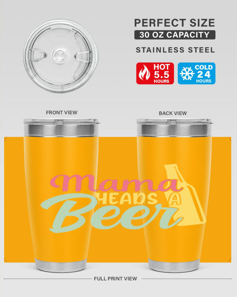 mama heads a beer 124#- beer- Tumbler