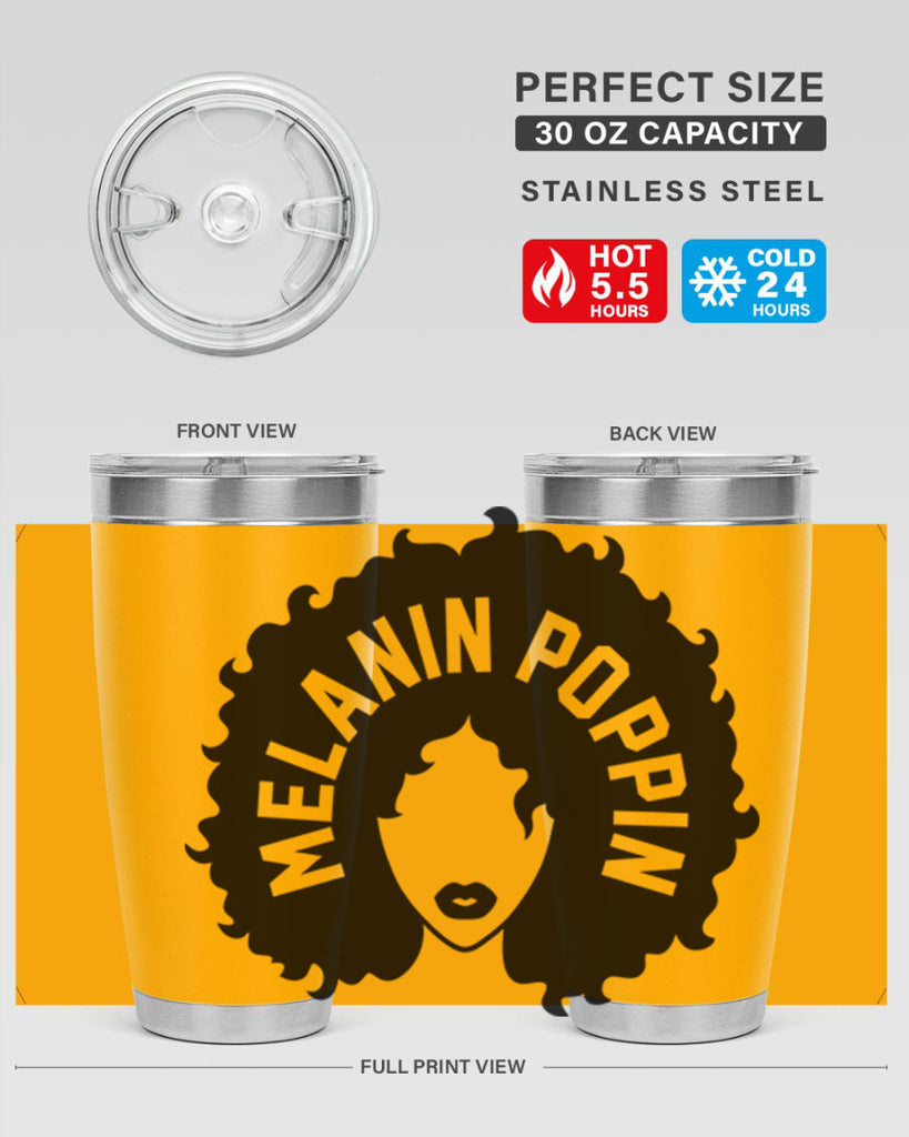 melanin poppin 85#- black words phrases- Cotton Tank