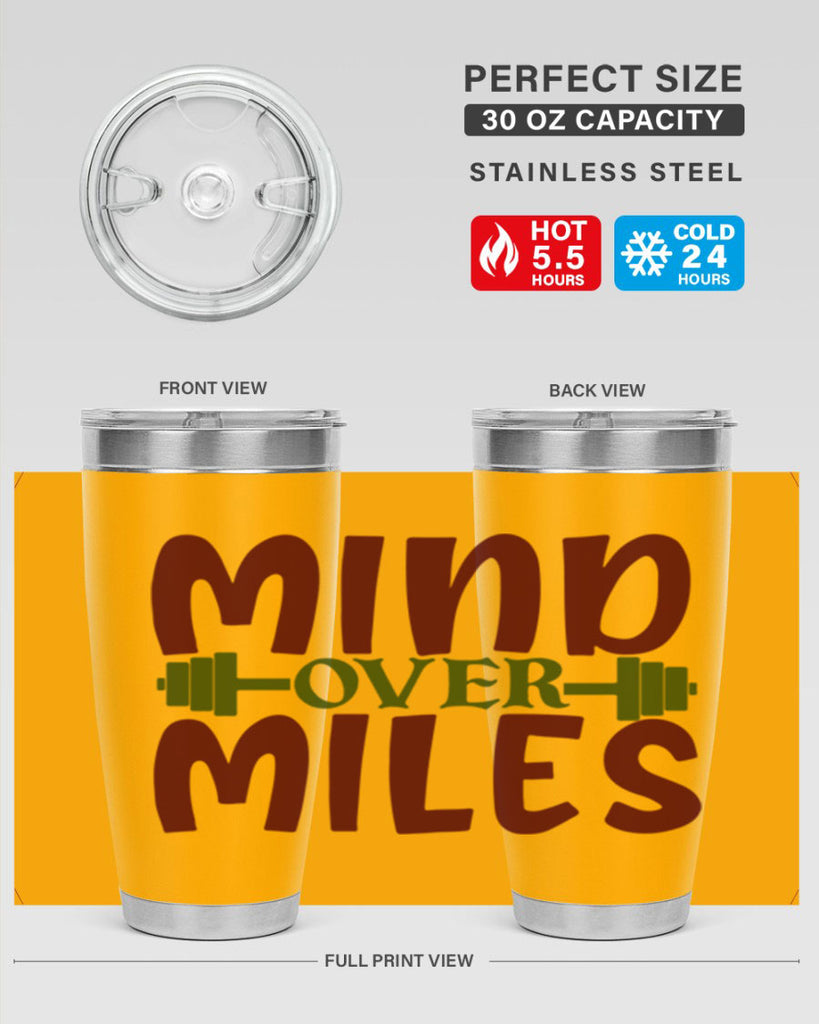 mind over miles 29#- gym- Tumbler