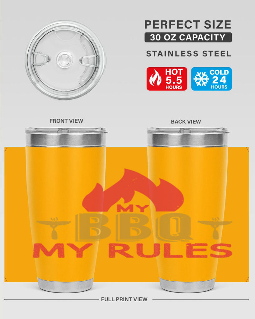 my bbq my ruless 21#- bbq- Tumbler