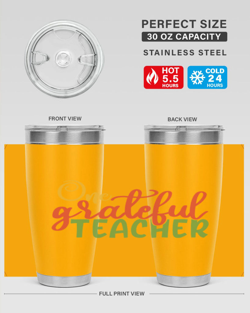 one grateful teacher Style 168#- teacher- tumbler