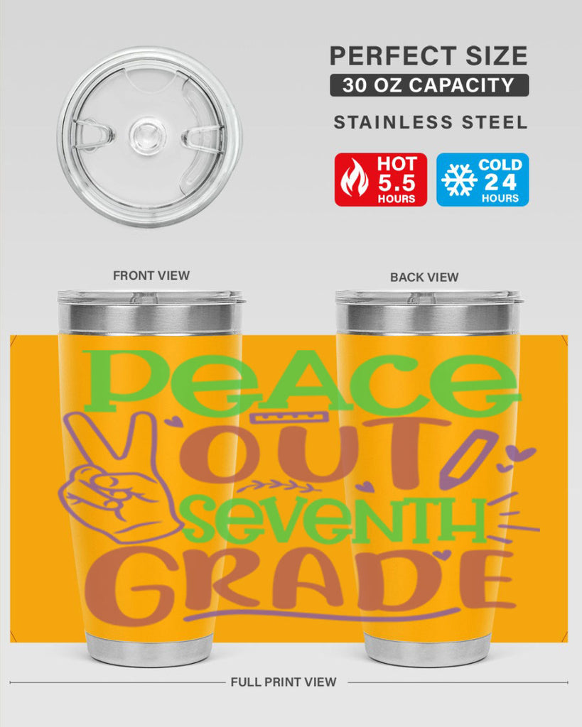 peace out 7th grade 2#- 7th grade- Tumbler
