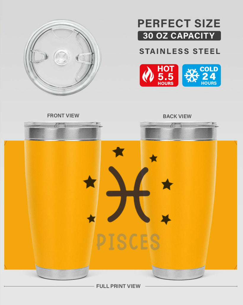 pisces 355#- zodiac- Tumbler