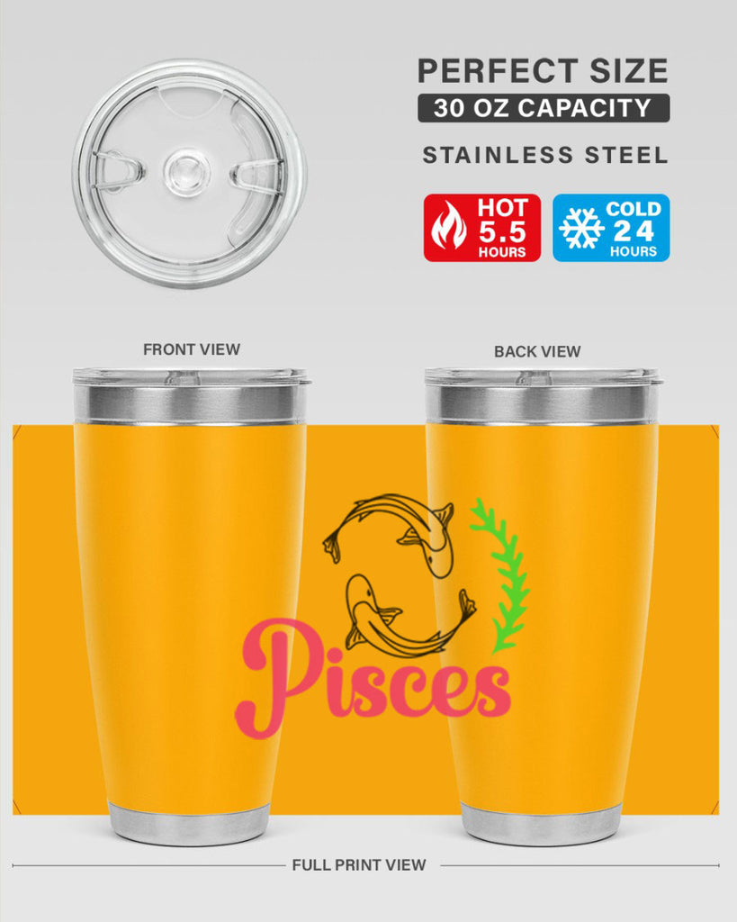 pisces 372#- zodiac- Tumbler
