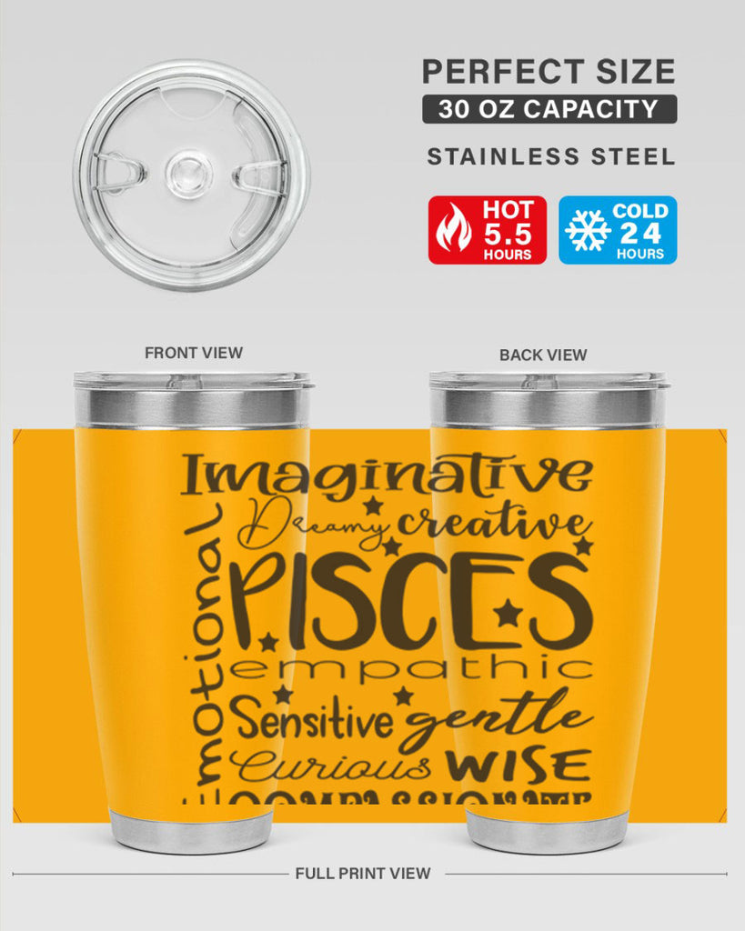 pisces 570#- zodiac- Tumbler