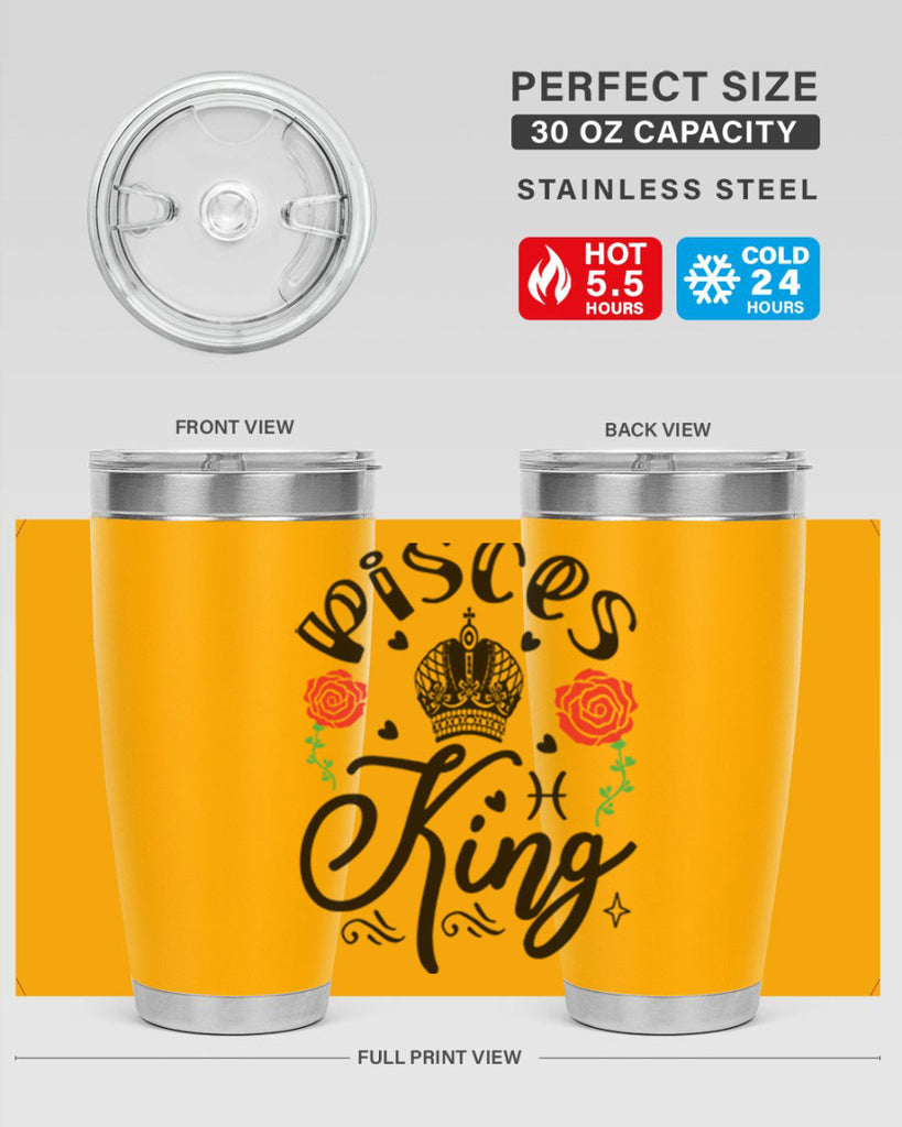 pisces king 375#- zodiac- Tumbler