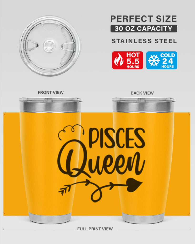 pisces queen 379#- zodiac- Tumbler
