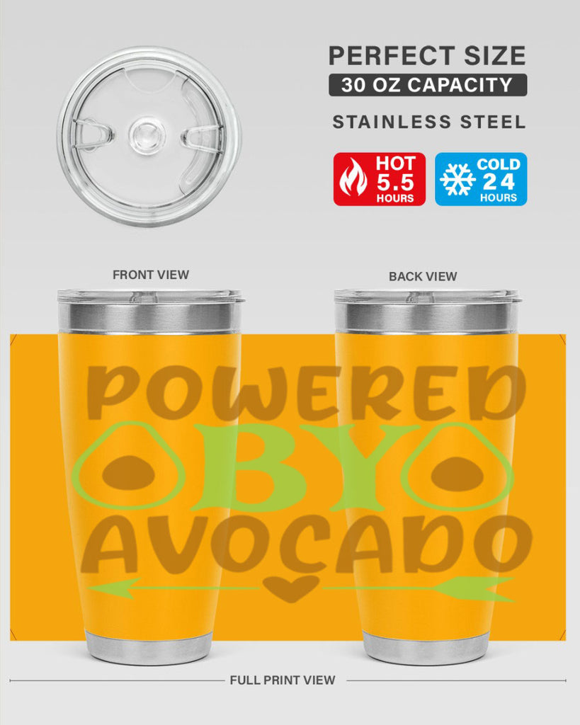 powered by avocado 3#- avocado- Tumbler