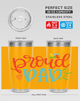 proud dad Style 36#- autism- Tumbler