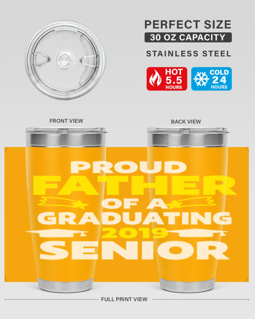 proud father of a graduating 264#- fathers day- Tumbler