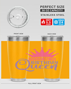 quarantined birthday queen Style 46#- corona virus- Tumbler