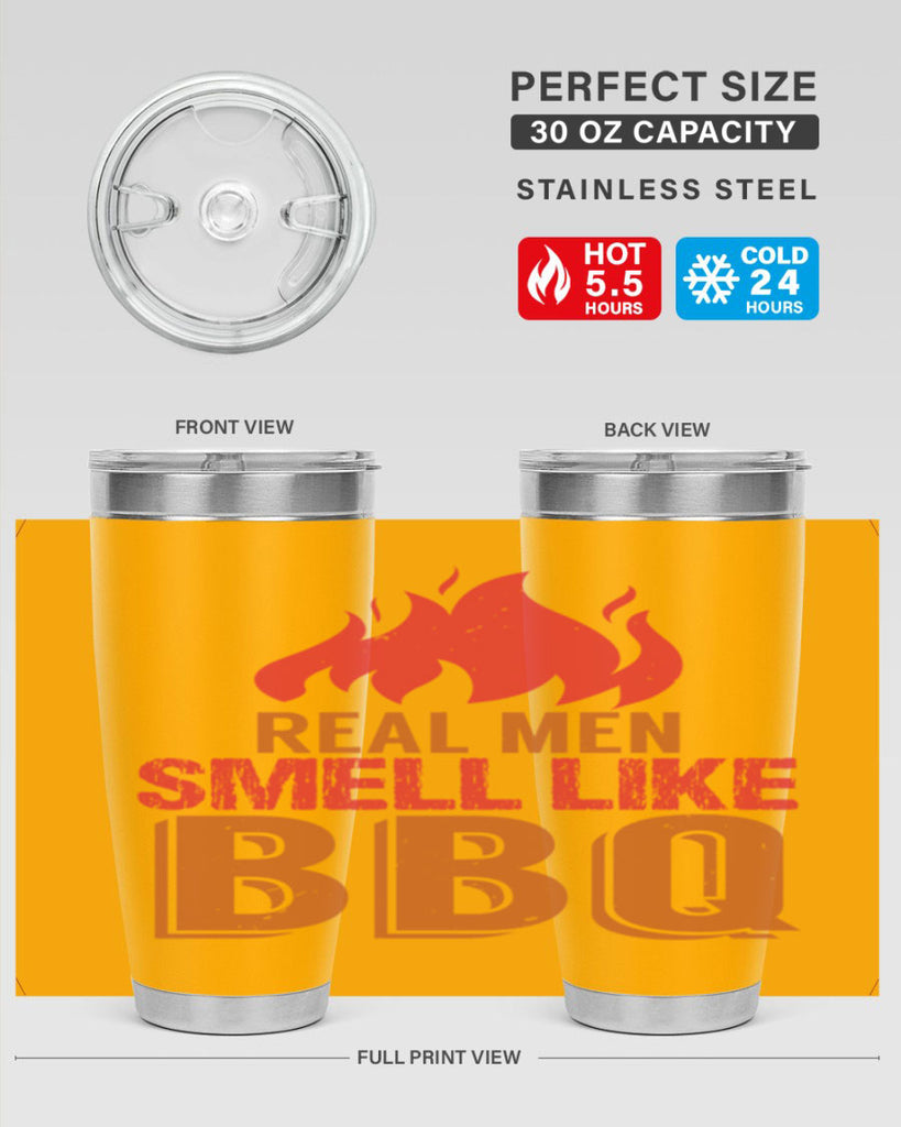 real men smell like bbq 16#- bbq- Tumbler
