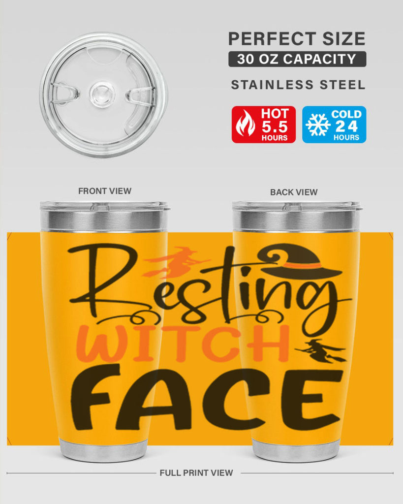 resting witch face 108#- halloween- Tumbler