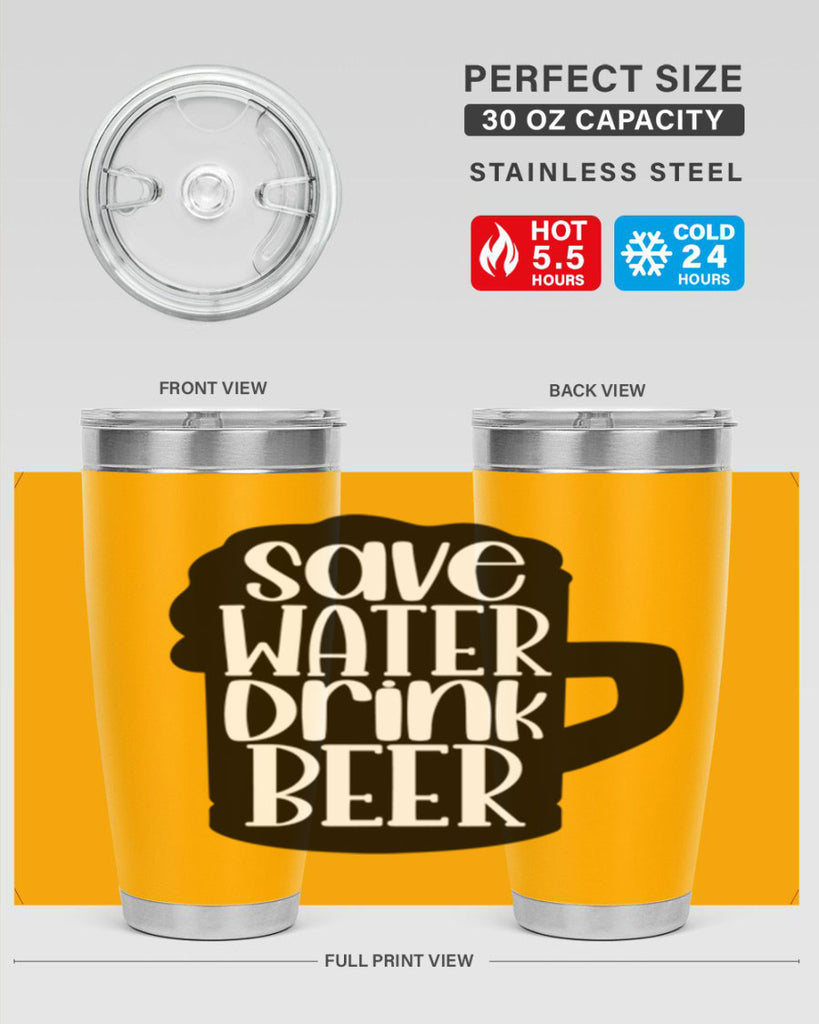 save water drink beer 23#- beer- Tumbler