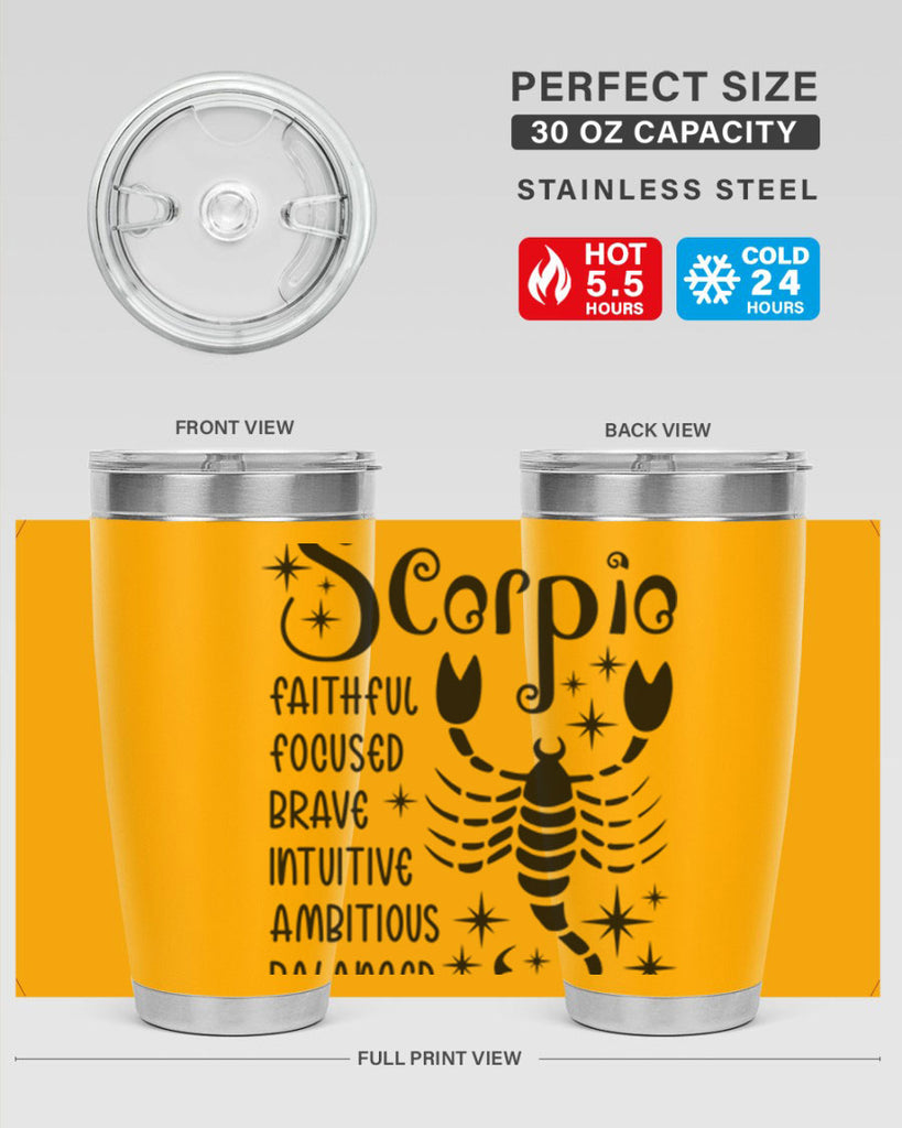 scorpio 431#- zodiac- Tumbler