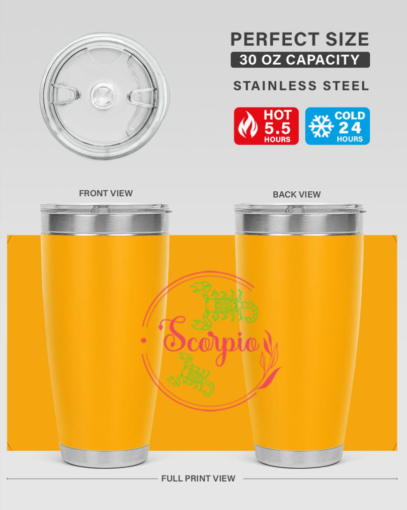 scorpio 437#- zodiac- Tumbler