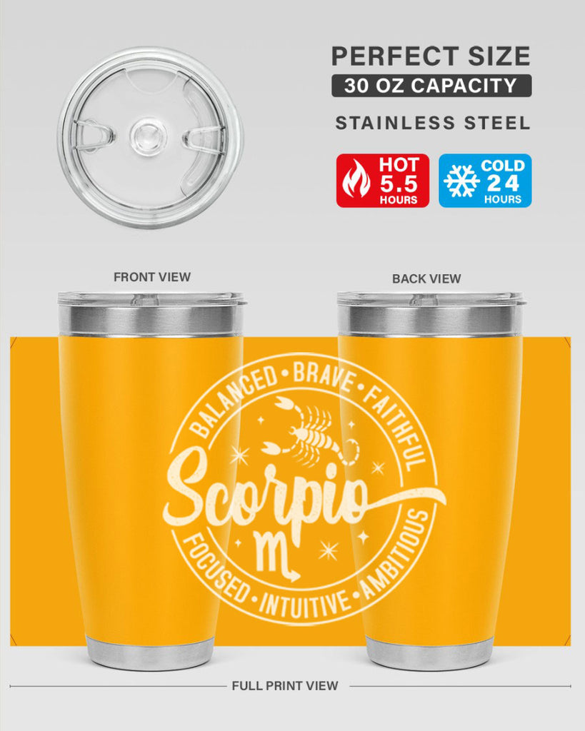 scorpio 439#- zodiac- Tumbler