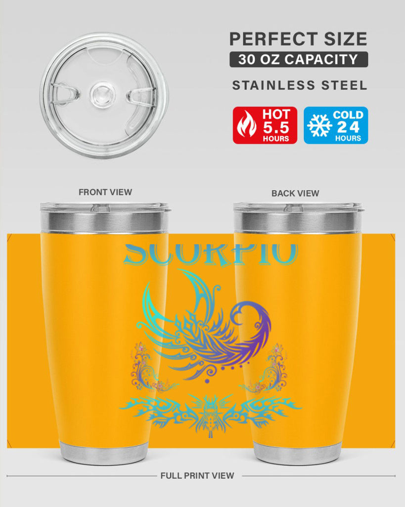 scorpio 449#- zodiac- Tumbler