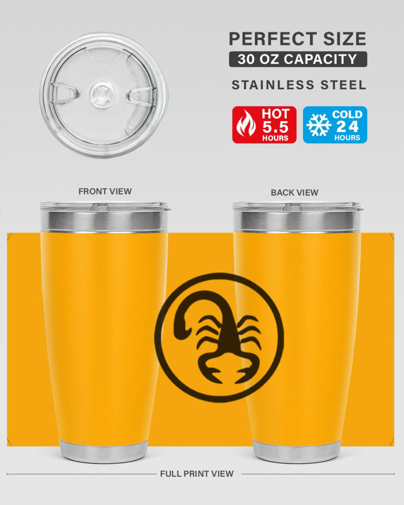 scorpio 452#- zodiac- Tumbler