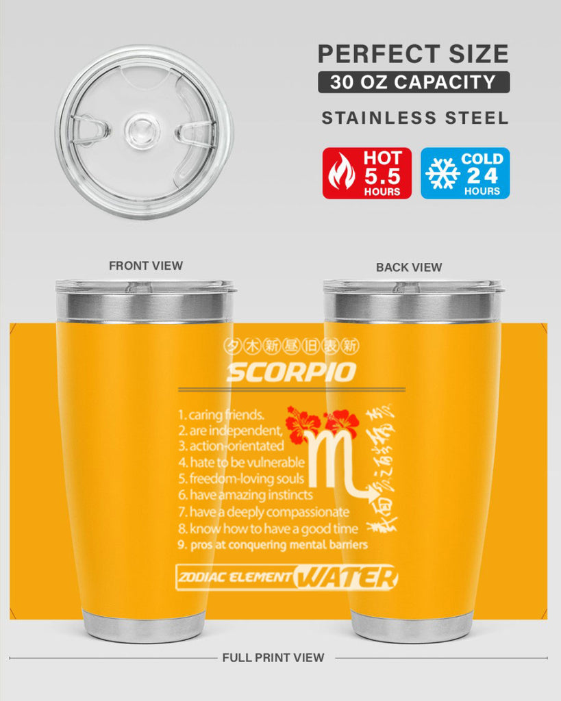 scorpio 456#- zodiac- Tumbler