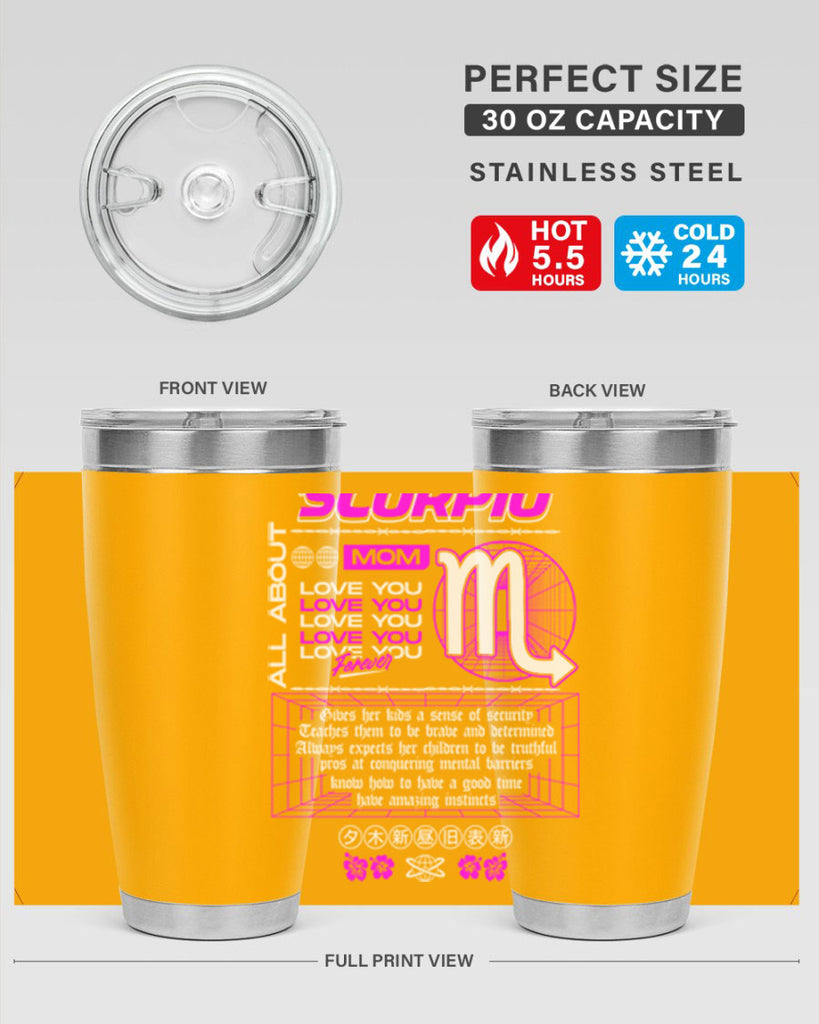 scorpio 457#- zodiac- Tumbler