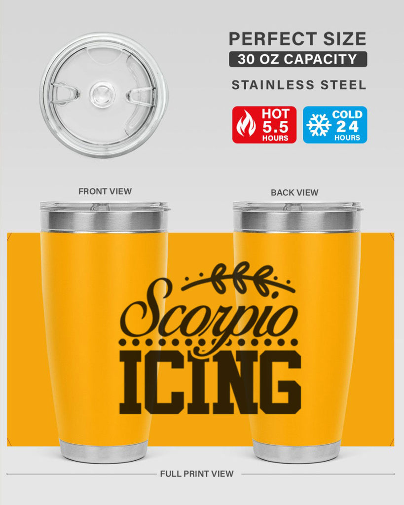 scorpio icing 442#- zodiac- Tumbler