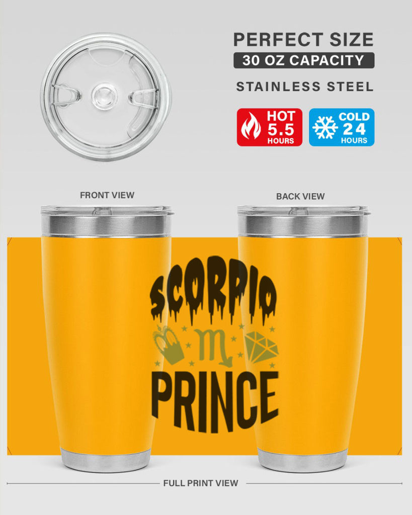 scorpio prince 445#- zodiac- Tumbler