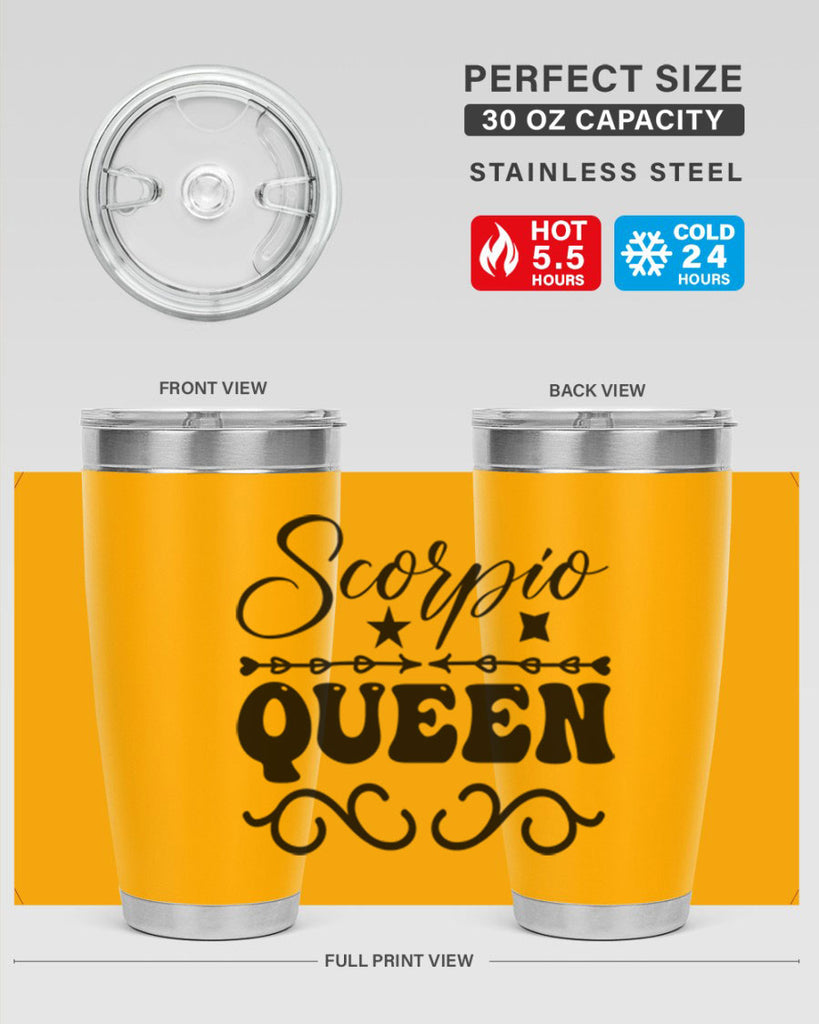 scorpio queen 447#- zodiac- Tumbler